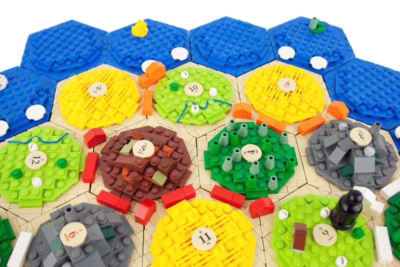 Illustration for article titled Homemade Settlers of Catan board game turns your sheep into LEGO bricks